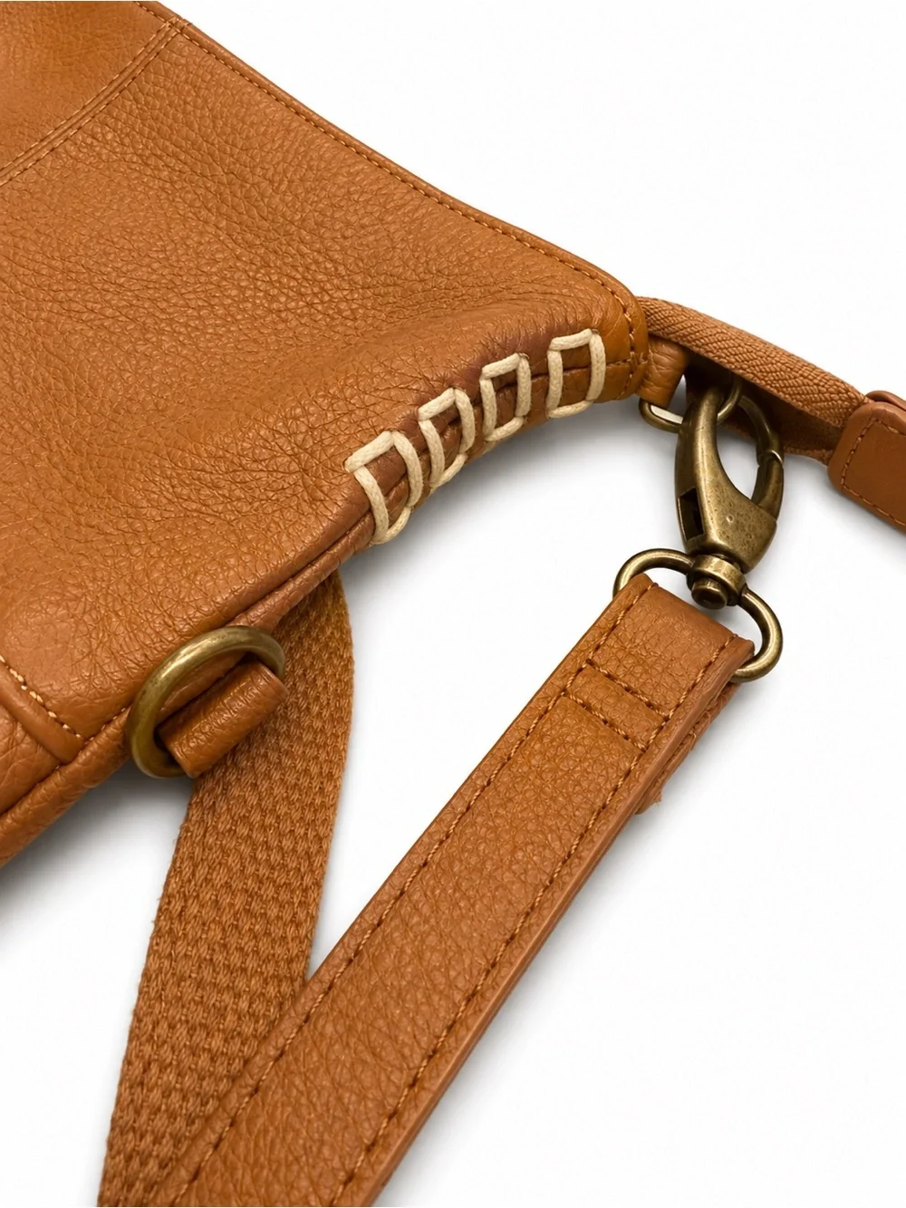 Lucky Brand Tan Leather Crossbody Bag